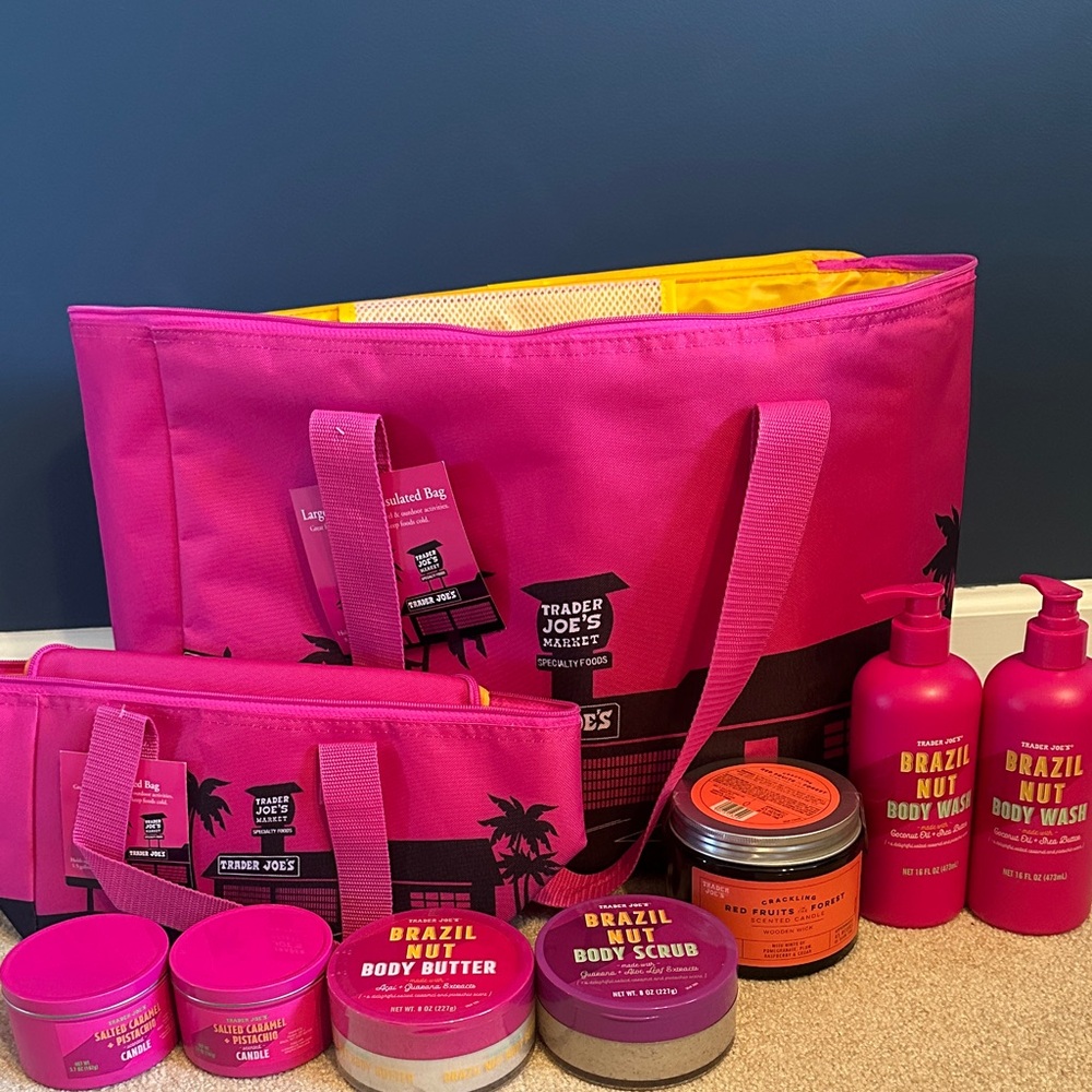 Trader Joe's pink set